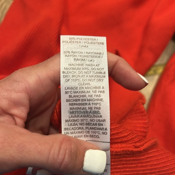 NWT Editked Evi fold over ribbed knit mini dress - Picture 8 of 8